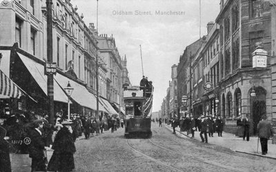 Calle Oldham, Manchester, c.1910 de English Photographer